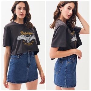Moussy Denim Mini Skirt 2 Blue